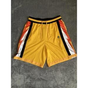 Nike Roswell Rayguns Loose Fit Dri-Fit Basketball Shorts Yellow Mens Size Medium